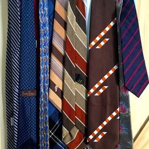14 Vintage Ties- Silk, Handmade